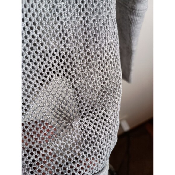 Yogalicious Gray Mesh Long Sleeve Yoga Activewear Long Cuffs Pullover Size 3X - Picture 5 of 8